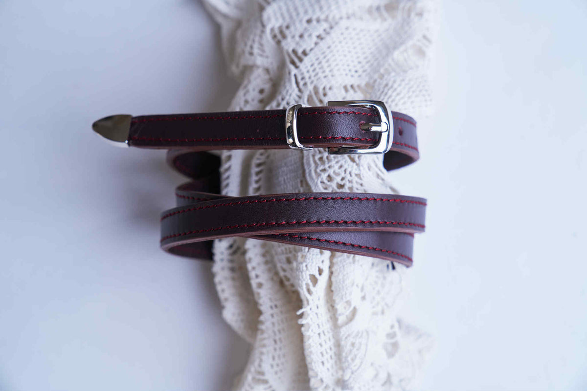Thin leather Belt