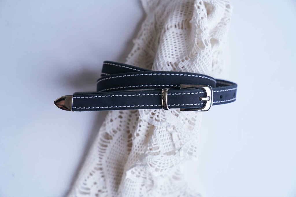 Thin leather Belt
