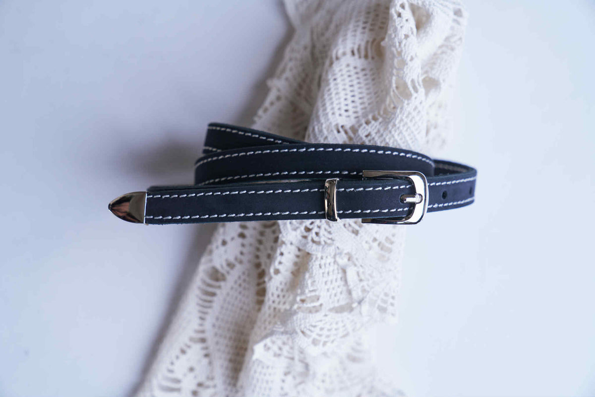 Thin leather Belt